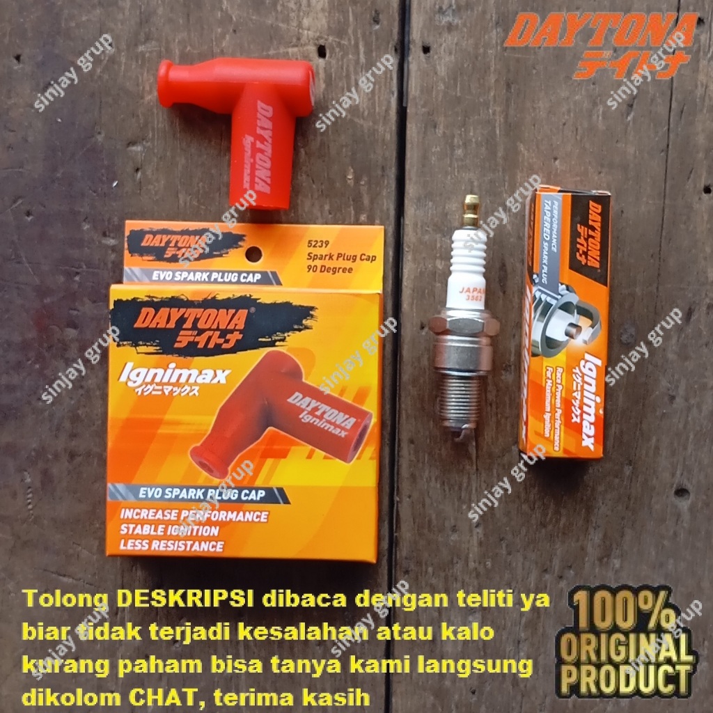 Daytona Racing Cangklong Busi Ninja 150 R S SS KRR Cop Dop Tutup Asli Ori Original 5239 3562