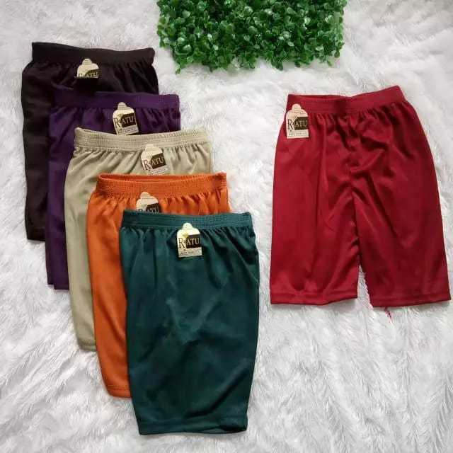 Paket 6 pcs Legging Pendek Celana Sot Pendek Sot Wanita Dewasa Celana Dalaman Wanita