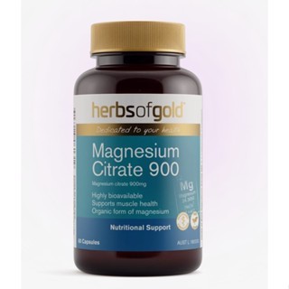herbs of gold magnesium citrate 900 60 tabs