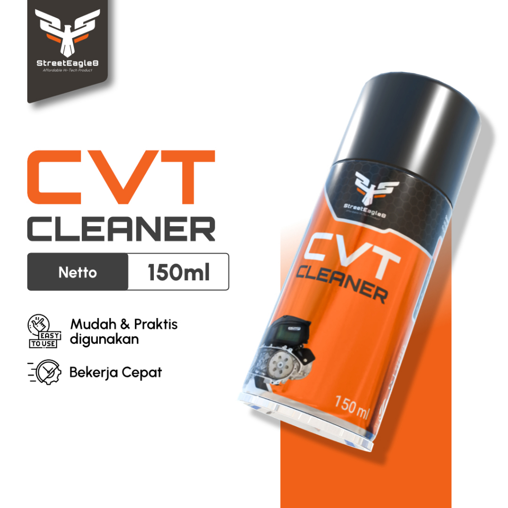 Pembersih CVT Motor Matic / Pembersih Belt CVT Semprot STREET EAGLE 8 CVT CLEANER - 150ml