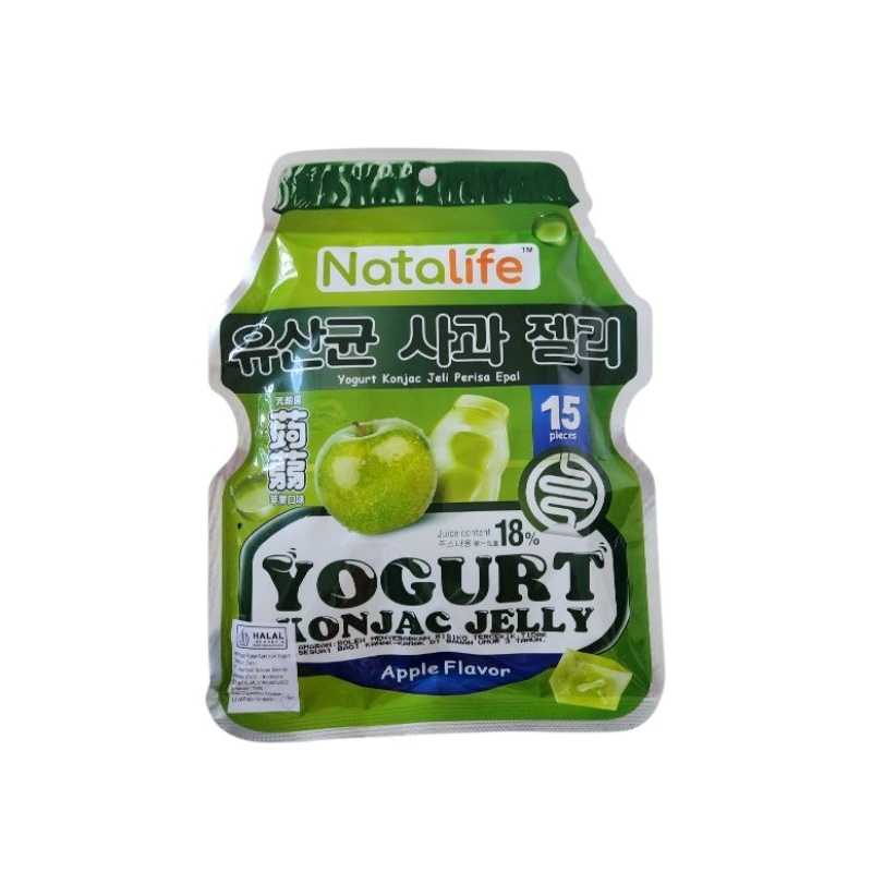 

Natalife Yogurt Konjac Jelly Apple 300 gr isi 15 pcs