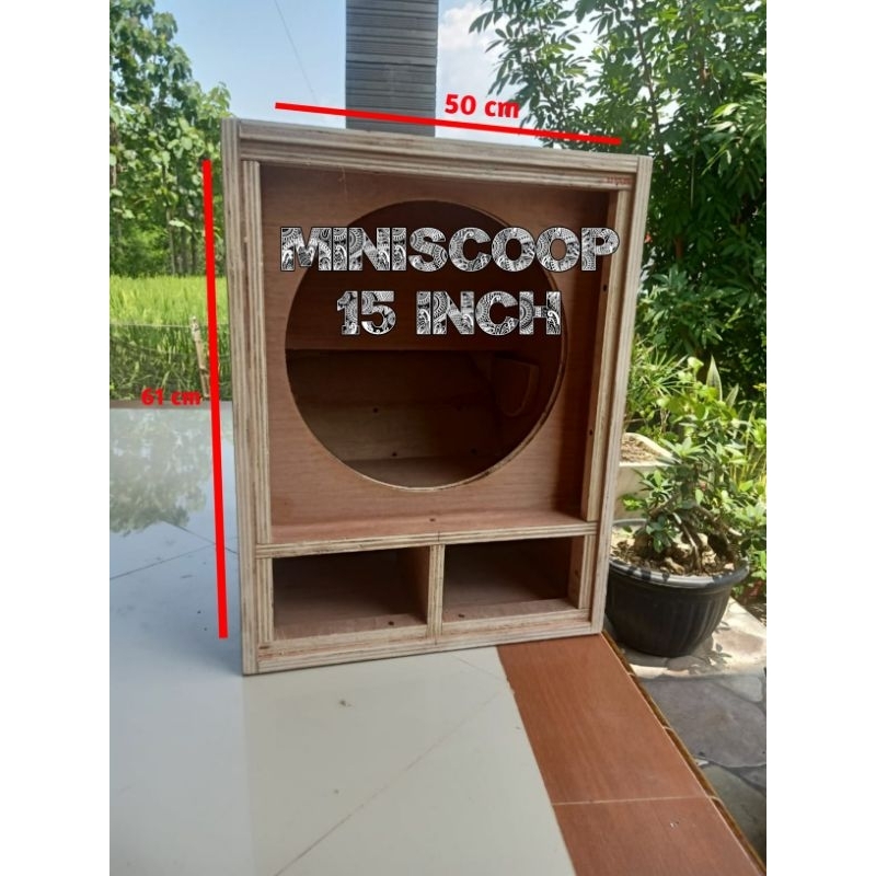 BOX MINISCOOP 15 INCH SEMI MERANTI 18MM