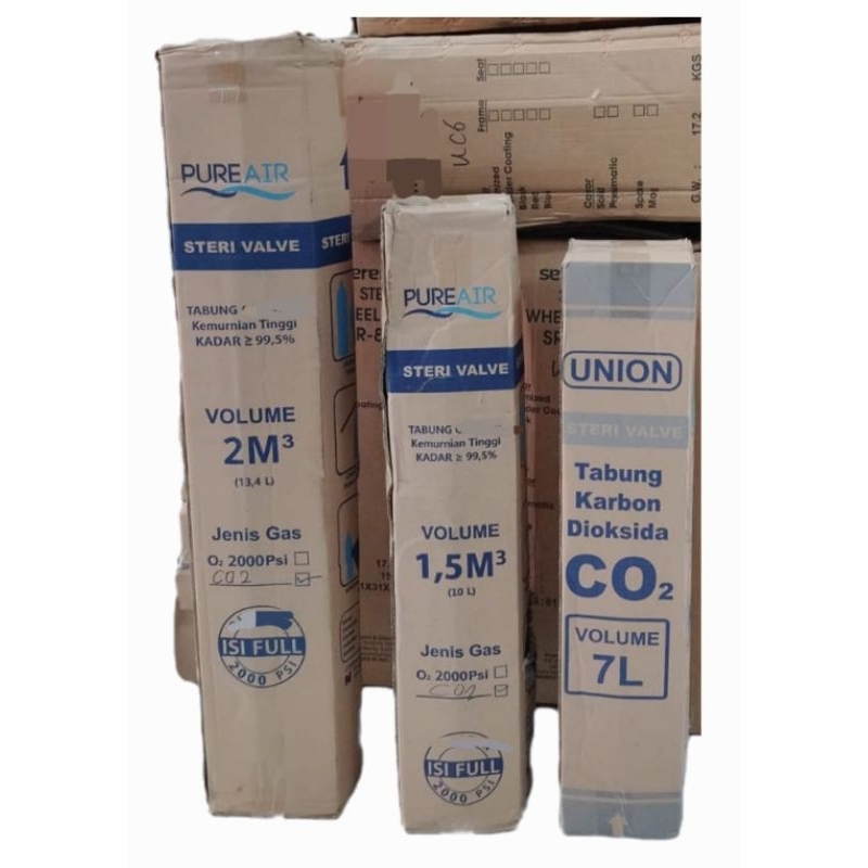 Tabung CO² 1 kubik,1,5kubik,2kubik,6kubik+isi