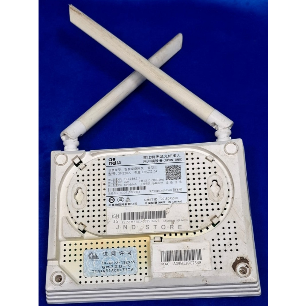 Router China Mobile GM220-S GPON ONU Second Hidup Murah