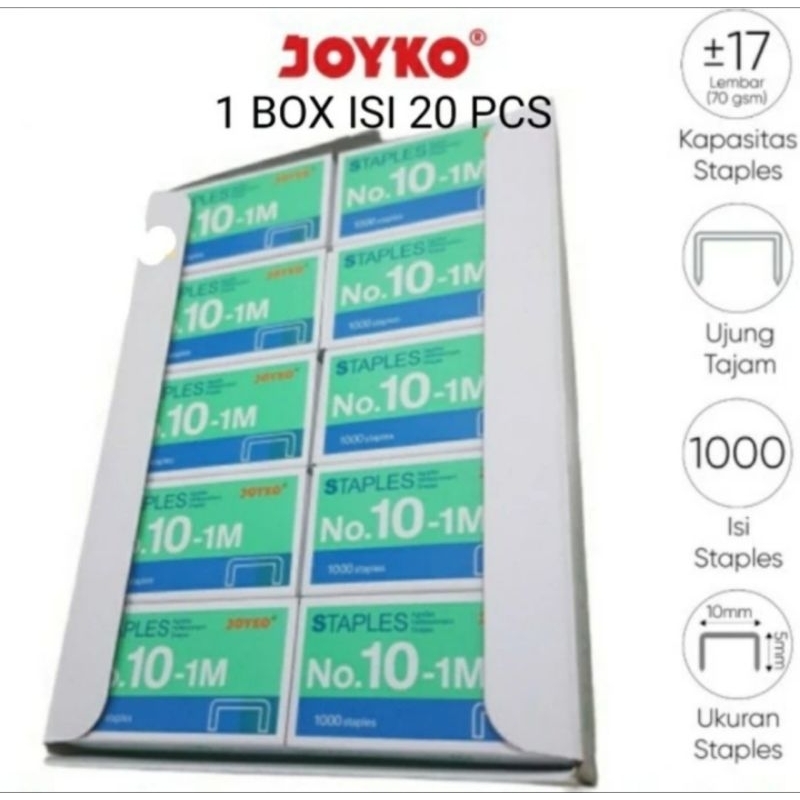 

Joyko Isi Staples No. 10-1M (dus besar)