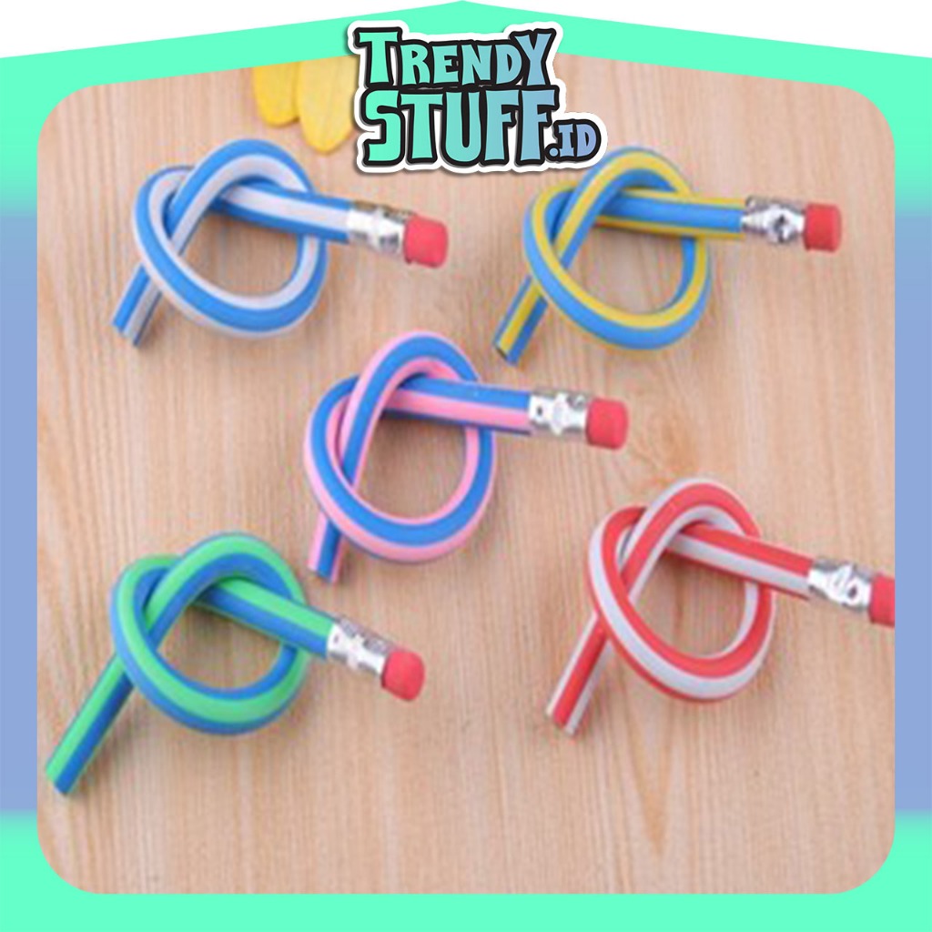 

TrendyStuff.id Pensil Lentur Fleksibel Pensil Gulung Flexibel Pensil Sekolah Lentur Unik Lucu Alat Tulis Sekolah Anak Pencil Karet Inul Dapat Digulung ditekuk S069