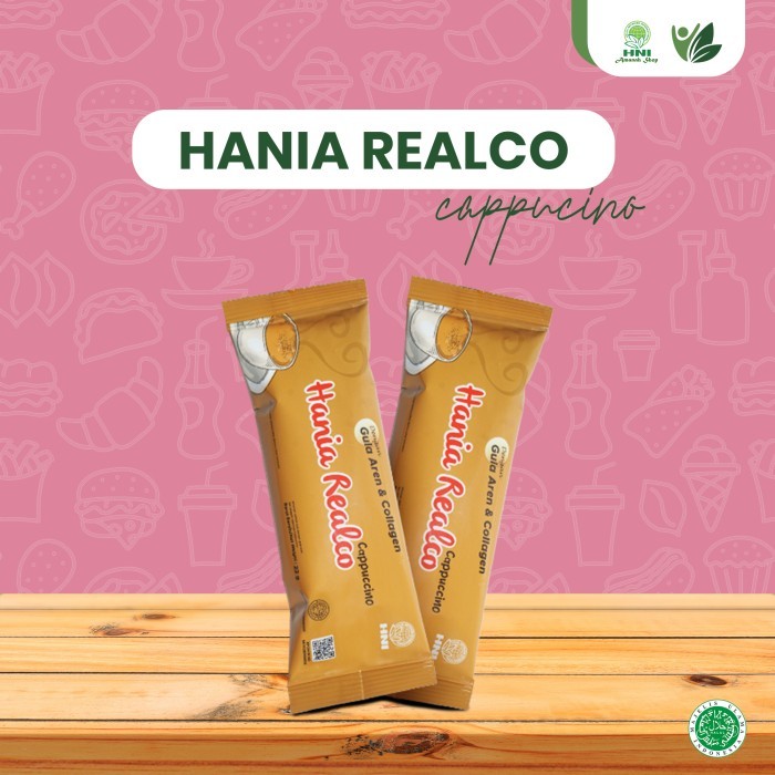 HNI HPAI Kopi  Hania Realco Cappuccino Coffee Gula Aren Dan Kolagen
