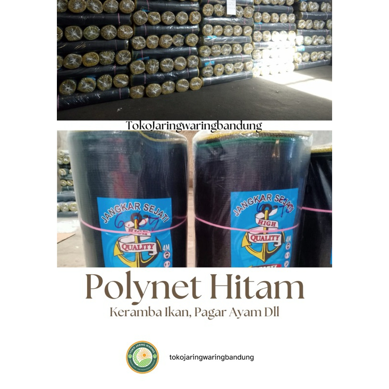 waring hitam/jaring waring/waring 25-50-100 meter