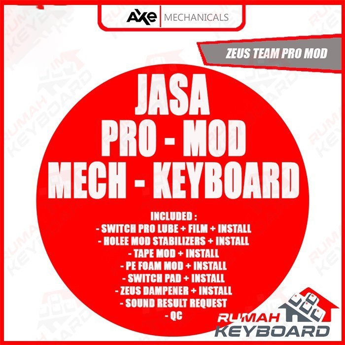 AXE MECHANICALS - Mod - Jasa Mod Full Keyboard 100% - Pro Mod - All Modded