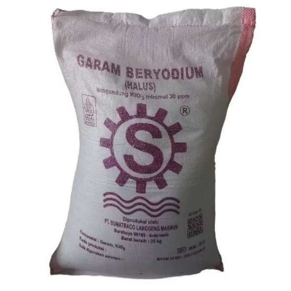 

Garam NacL/ Garam industri / Garam Beryodium / 25 KG