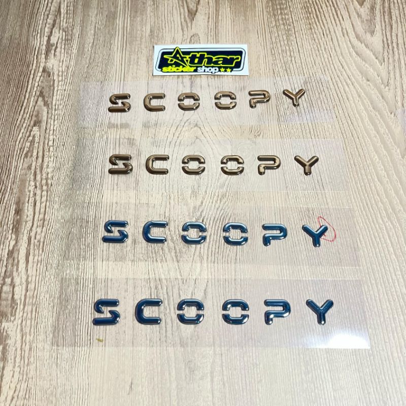 emblem Scoopy original logo Scoopy emblem motor