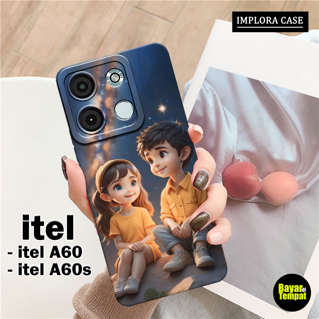 Softcase Itel A60 / A60s - Motif Pasangan - IMPLORA CASE - Casing Itel A60 / A60s Case Hp Itel A60 /