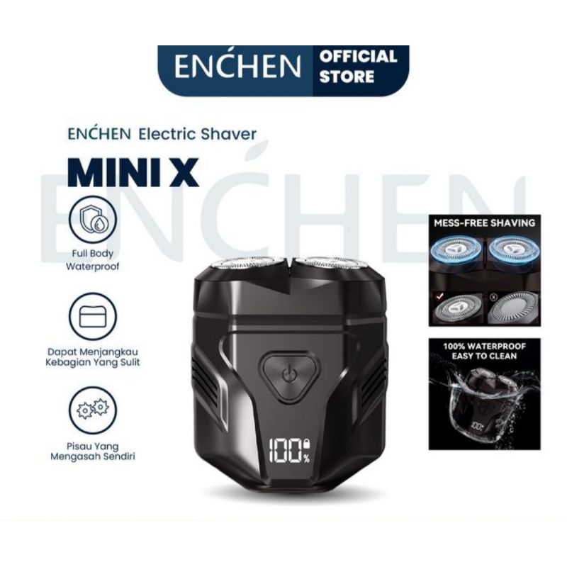 Enchen Mini X Shaver Alat Cukur Elektrik Kumis Jenggot Waterproof
