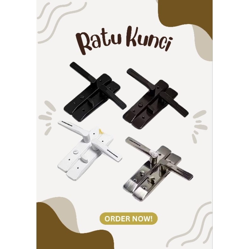 Handle Gagang Kunci Pintu Kamar Mandi/Toilet Weldom