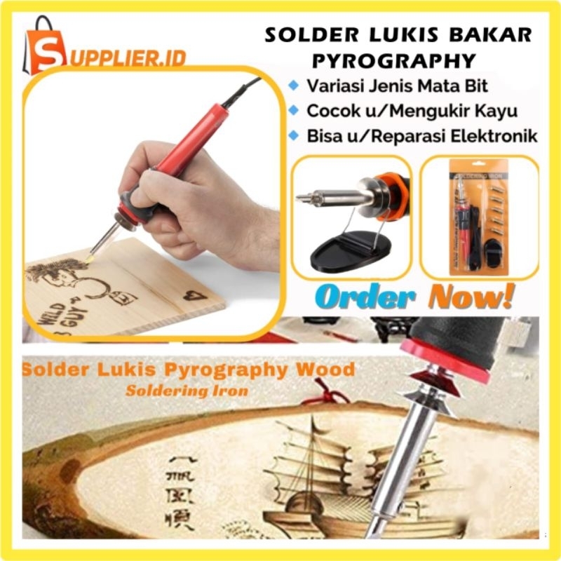 Alat Solder Lukis Pyrography Wood Carving Pyrography