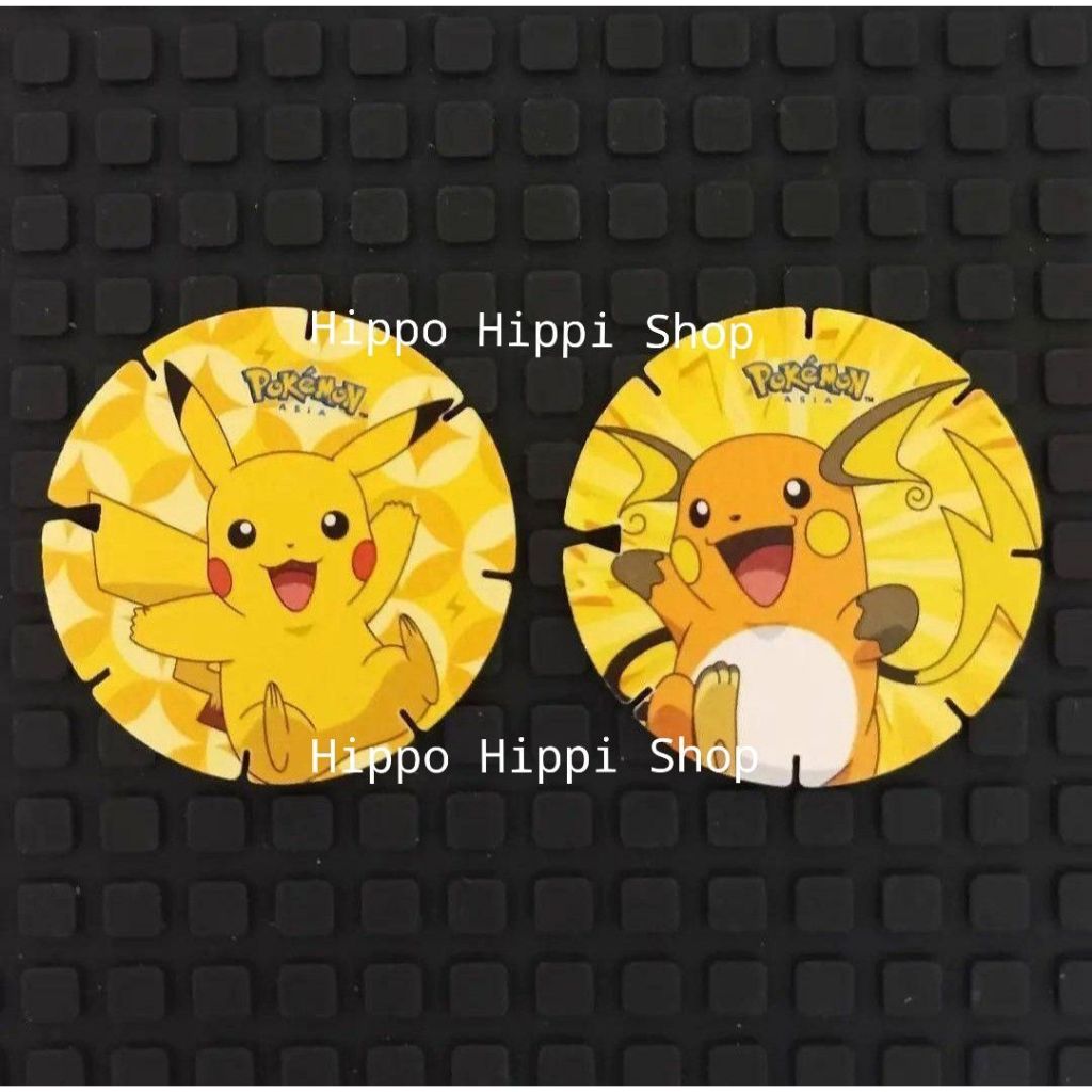 Set Tazos Tajos Pokemon Coin Koin Chiki Balls Pikachu Raichu