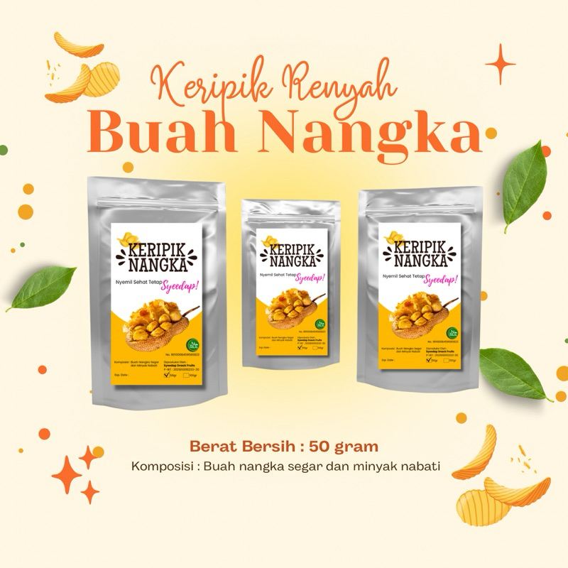 

SYEEDAP SNACK FRUIT KERIPIK BUAH NANGKA 50g