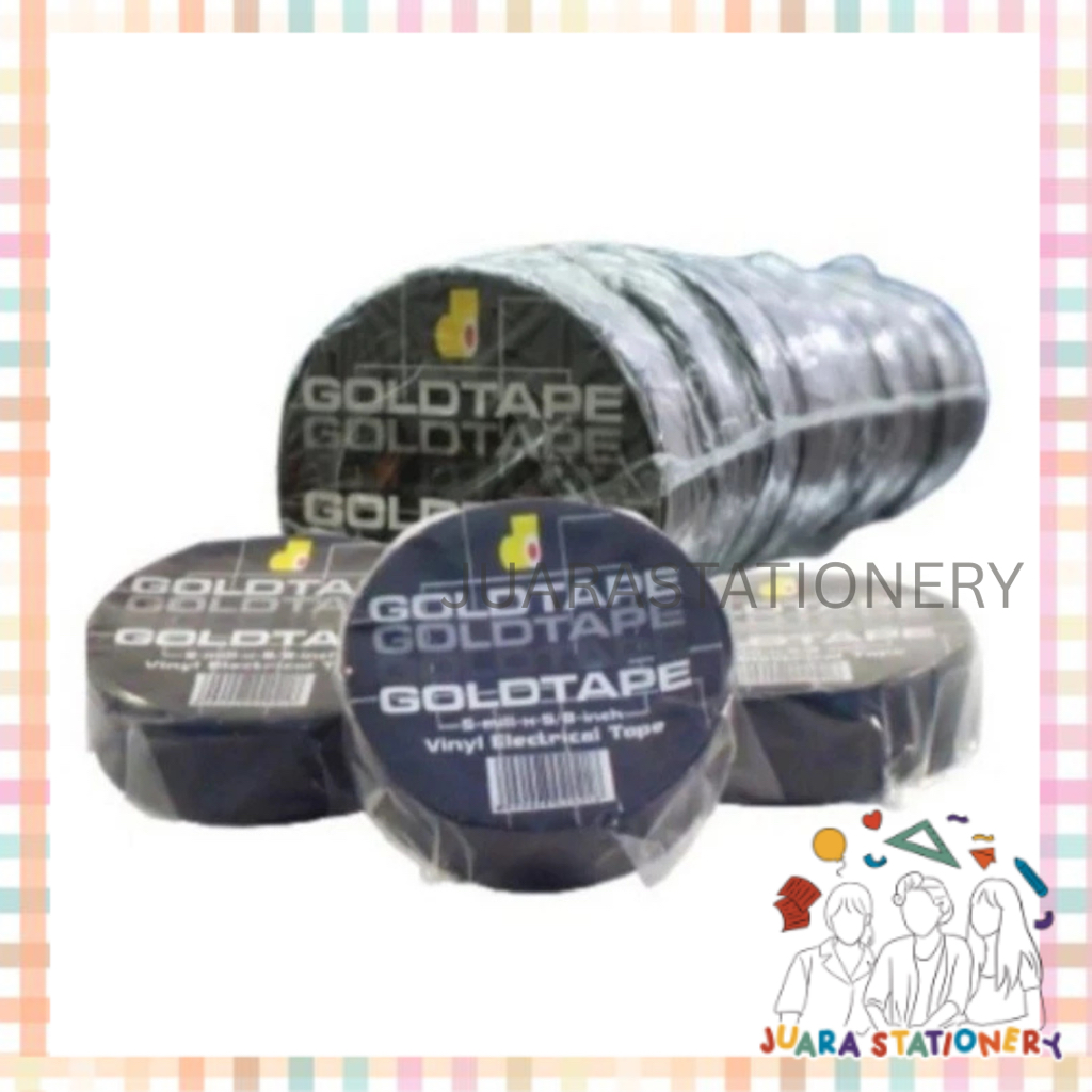 

(271) JUARASTATIONERY Isolasi Listrik Gold Tape 5/8 inch x 5 mil / Solatip Listrik Electrical