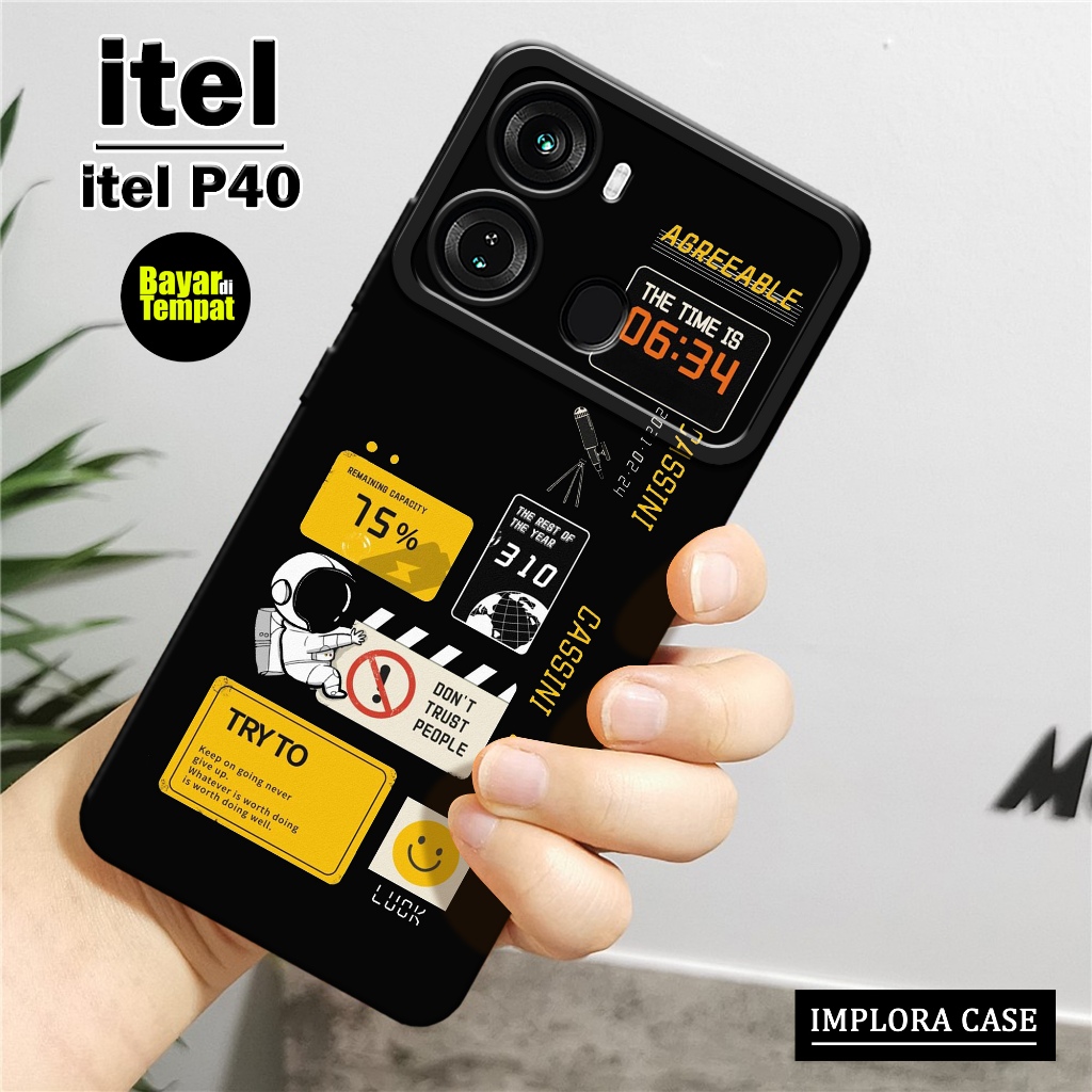 Softcase Itel P40 - Motif Aesthetic - IMPLORA CASE - Casing Itel P40 Case Hp Itel P40 Casing & Skin 