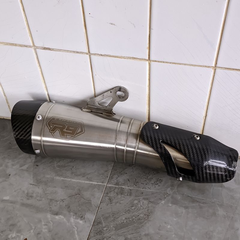 Knalpot silencer r9 h2 ss inlet 50mm