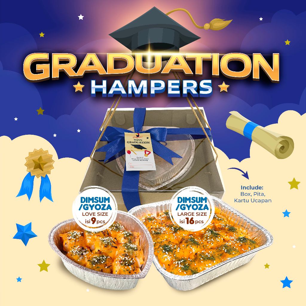 

Hampers Graduation - Dimsum Mentai / Gyoza Mentai / Hampers Wisuda