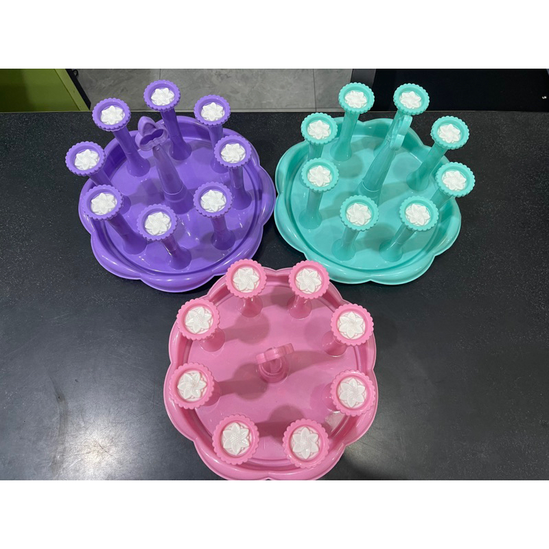 Tatakan gelas plastik / tatakan 6gelas /stand glass 8gelas
