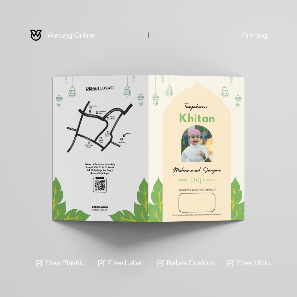Undangan Khitan Tema Islamic 7