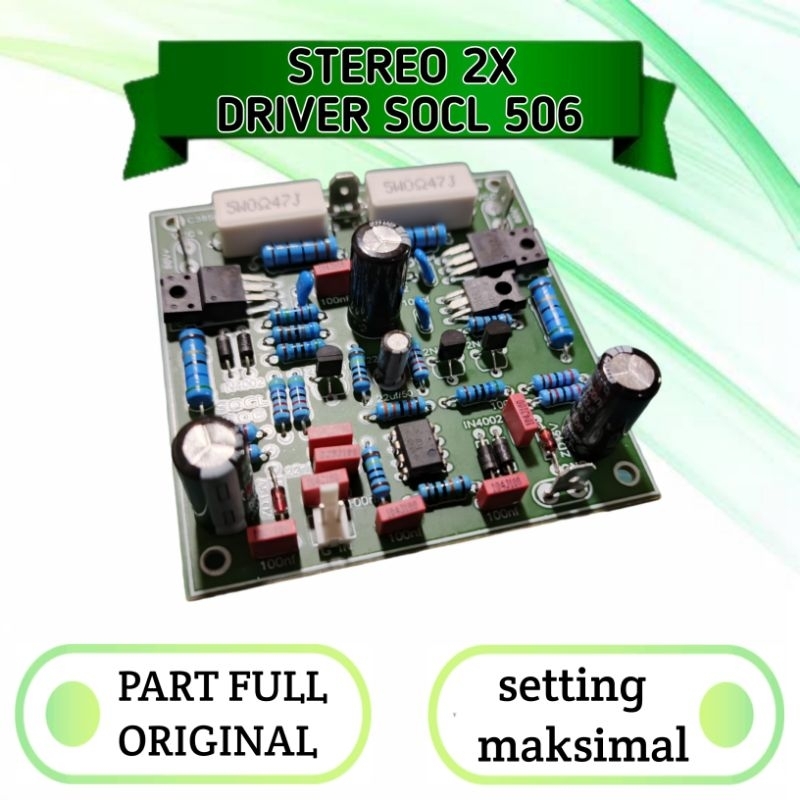 stereo 2x unit kit driver socl 506 original 600w karakter flat class ab super ocl Tampa tr pinal
