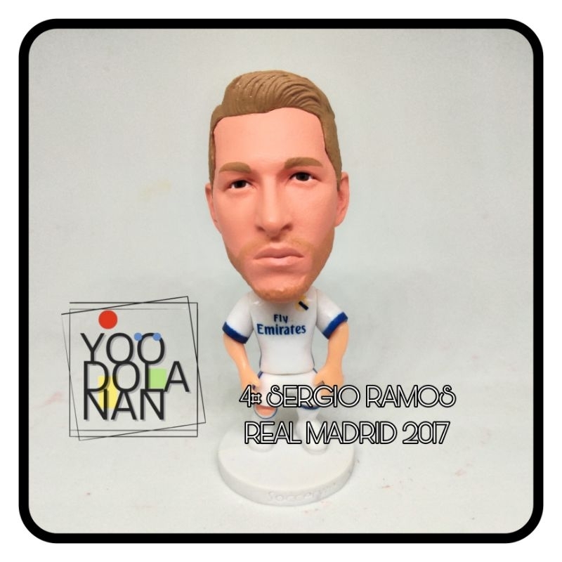 4# SERGIO RAMOS - REAL MADRID 2017 SOCCERWE KODOTO FIGURE PEMAIN BOLA