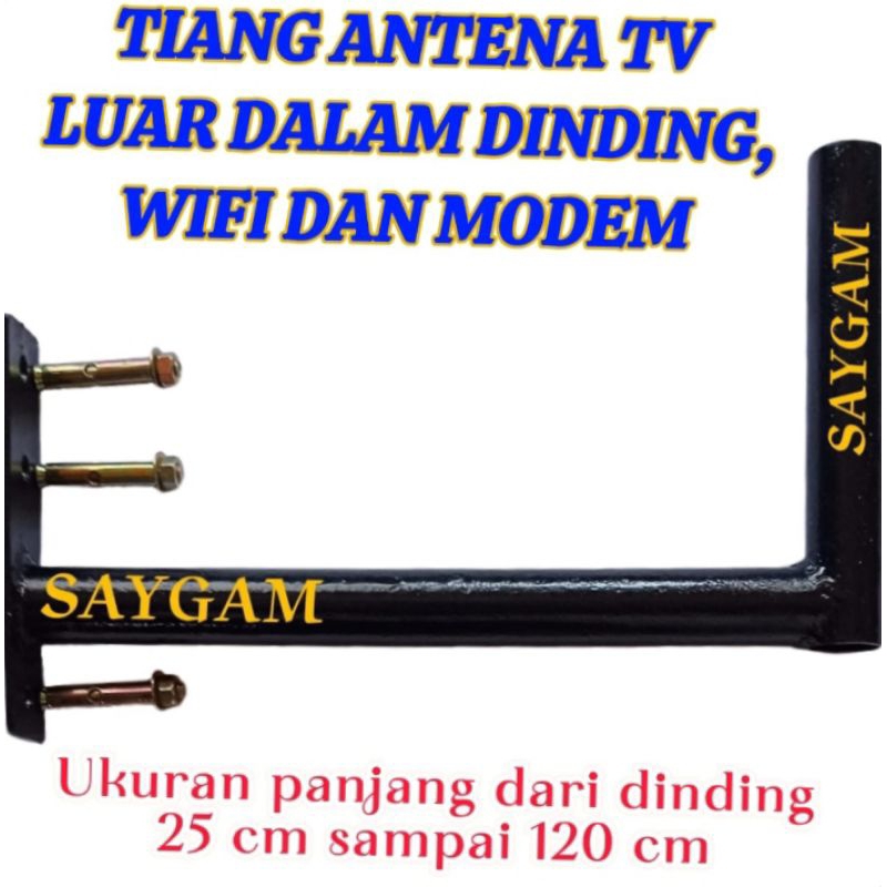 TIANG BRACKET ANTENA TV DINDING LUAR DALAM