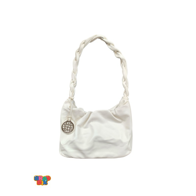 PRELOVED SHOULDER BAG HUSH PUPPIES WHITE / TAS HUSH PUPPIES / SHOULDERBAG LUCU