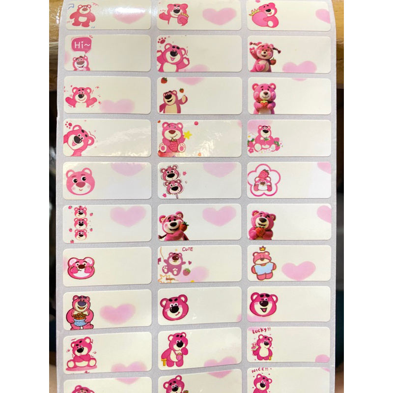 

Label nama LOTSO SIZE M