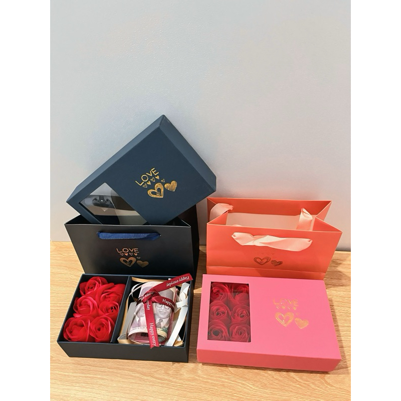 Gift box Money (40-100lembar) • Hadiah Ulang tahun • Anniversary • Wisuda • Valentine • Buket Bunga 