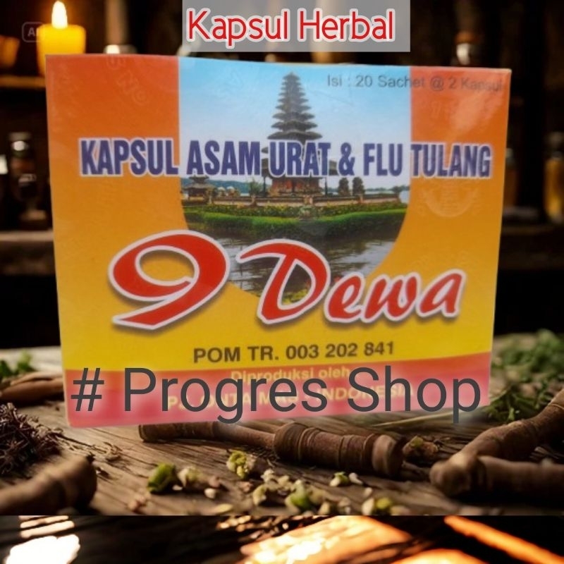 

Kapsul 9 Dewa, Obat Asam Urat, Flu Tulang, Sakit Pinggang dll. (Isi 20 Sachet @2 Kapsul)