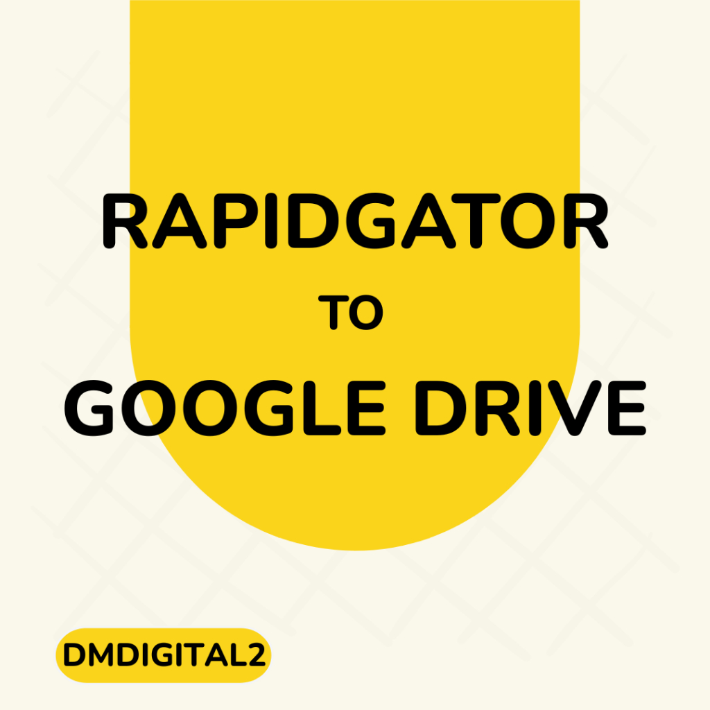Convert Rapidgator to Google drive