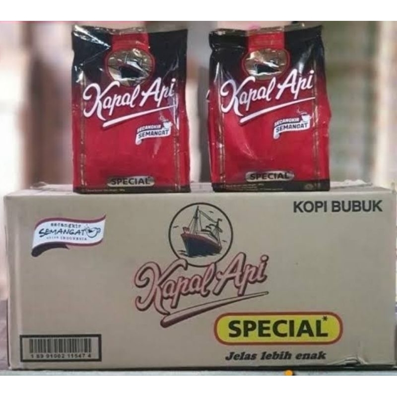 

KOPI KAPAL API SPECIAL 380 G SATU DUS ISI 9 PCS