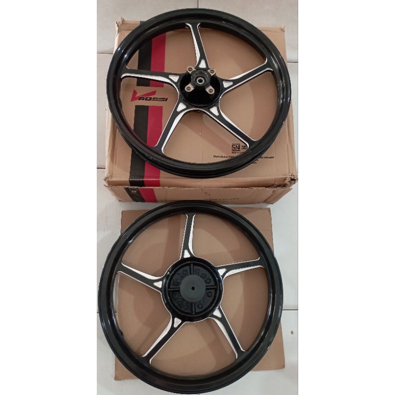 Velg Mx Prime Black Vrossi Veleg Jupiter Mx hitam Prime Original Vrossi