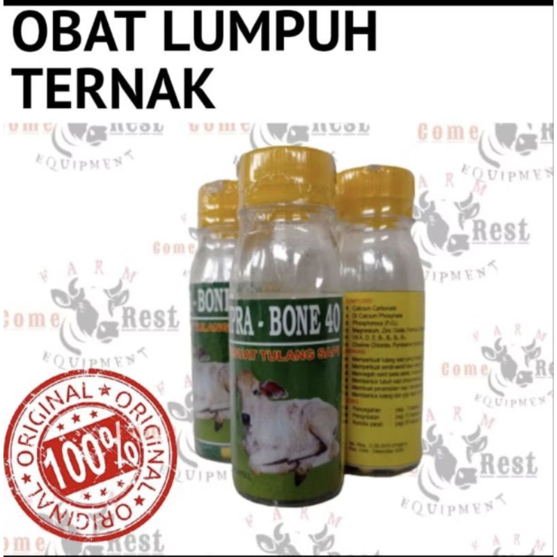 SUPRA BONE 40 OBAT LUMPUH PINCANG NDEPROK SAPI KAMBING KERBAU ISI 20 kapsul
