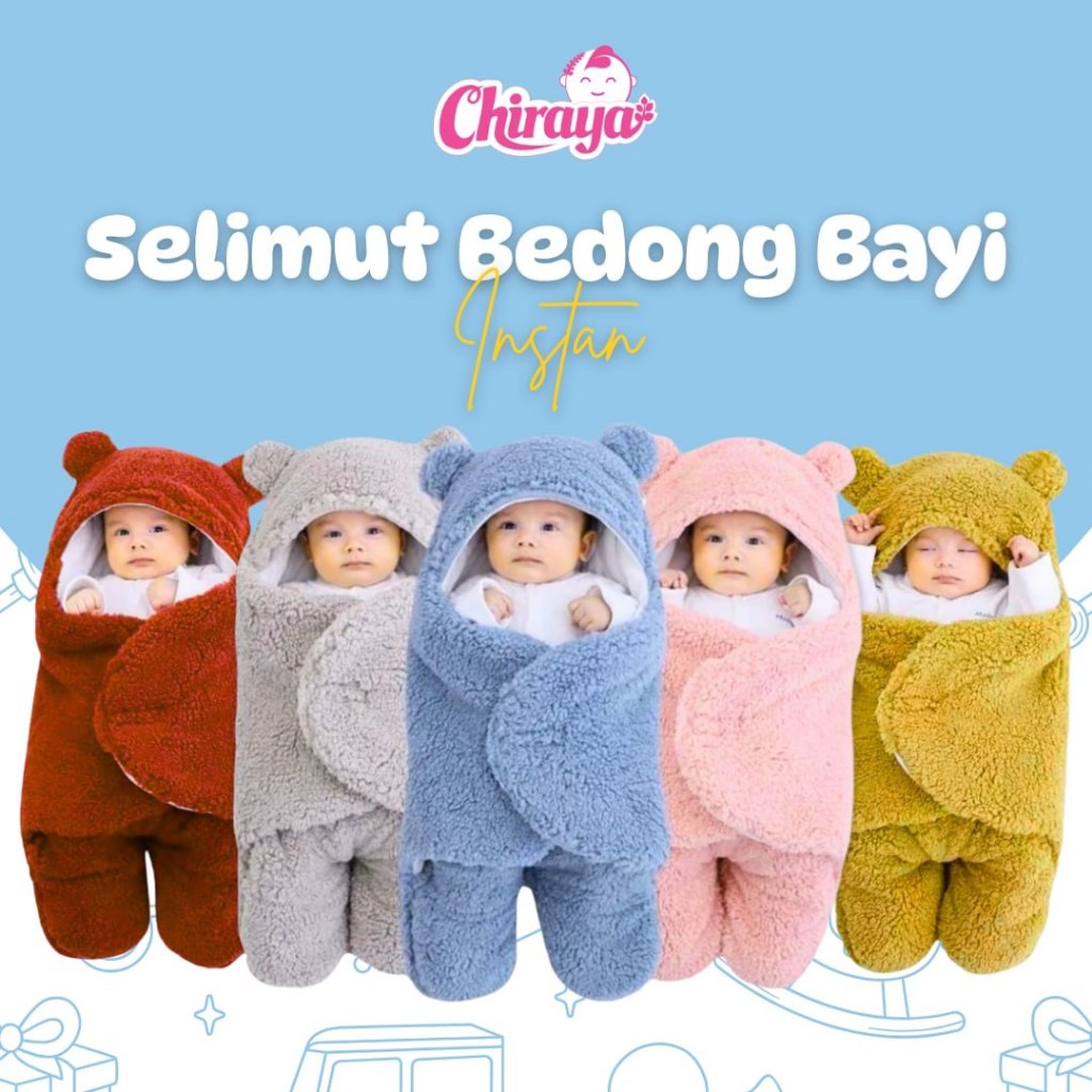 Selimut Bedong Bayi Murah Selimut Bayi Karakter Lembut Slimut Bedong Instan Bedong Bayi