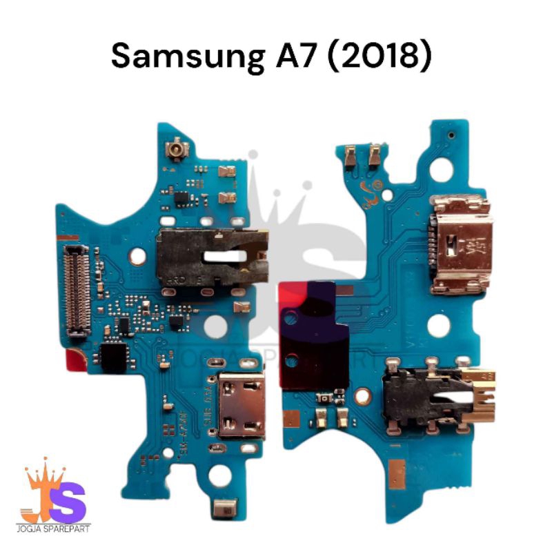 fleksibel Konektor charger, papan cas Samsung A7 (2018) original dengan ic