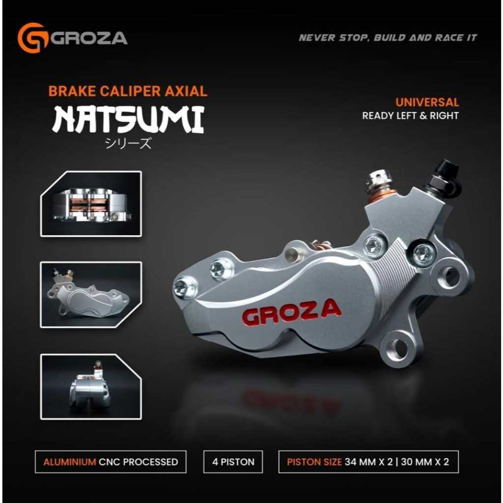 Kaliper Groza Natsumi Series 4 Piston Original Axial 4 Piston