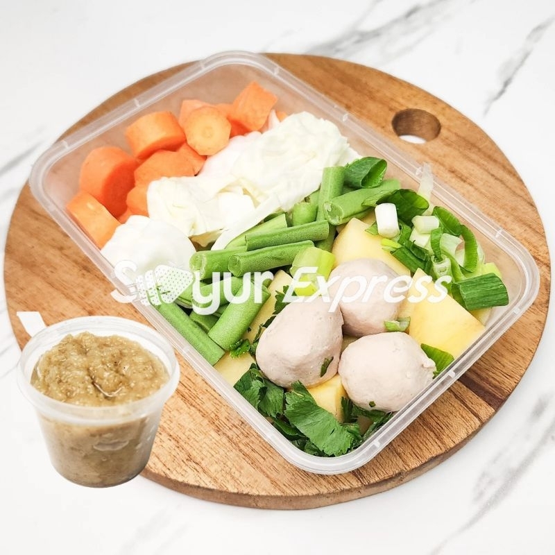 

KIRIM INSTAN Paket Foodprep Sayur Sop 3-4 Porsi Bonus Racik Homemade Sop NON MSG