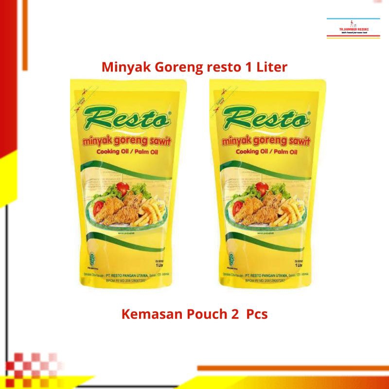 

[PAKET HEMAT ISI 2] Minyak Goreng Resto 1 Liter Pouch Reffil PROMO MURAH / Resto Minyak Goreng 1 Liter Pouch PROMO MURAH