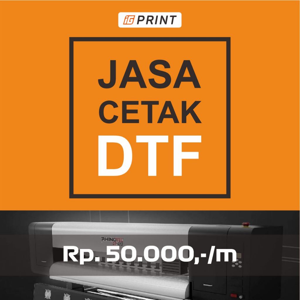 Jasa Cetak DTF Meteran / Print DTF Meteran / Sablon Printing