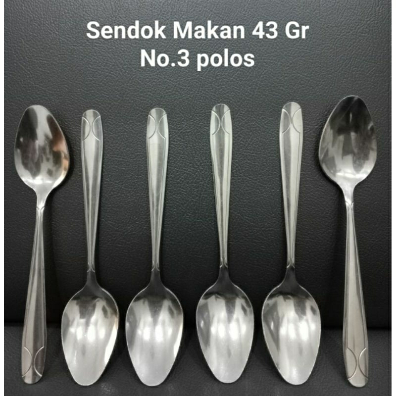 sendok makan motif stainless tebal TABLEWARE