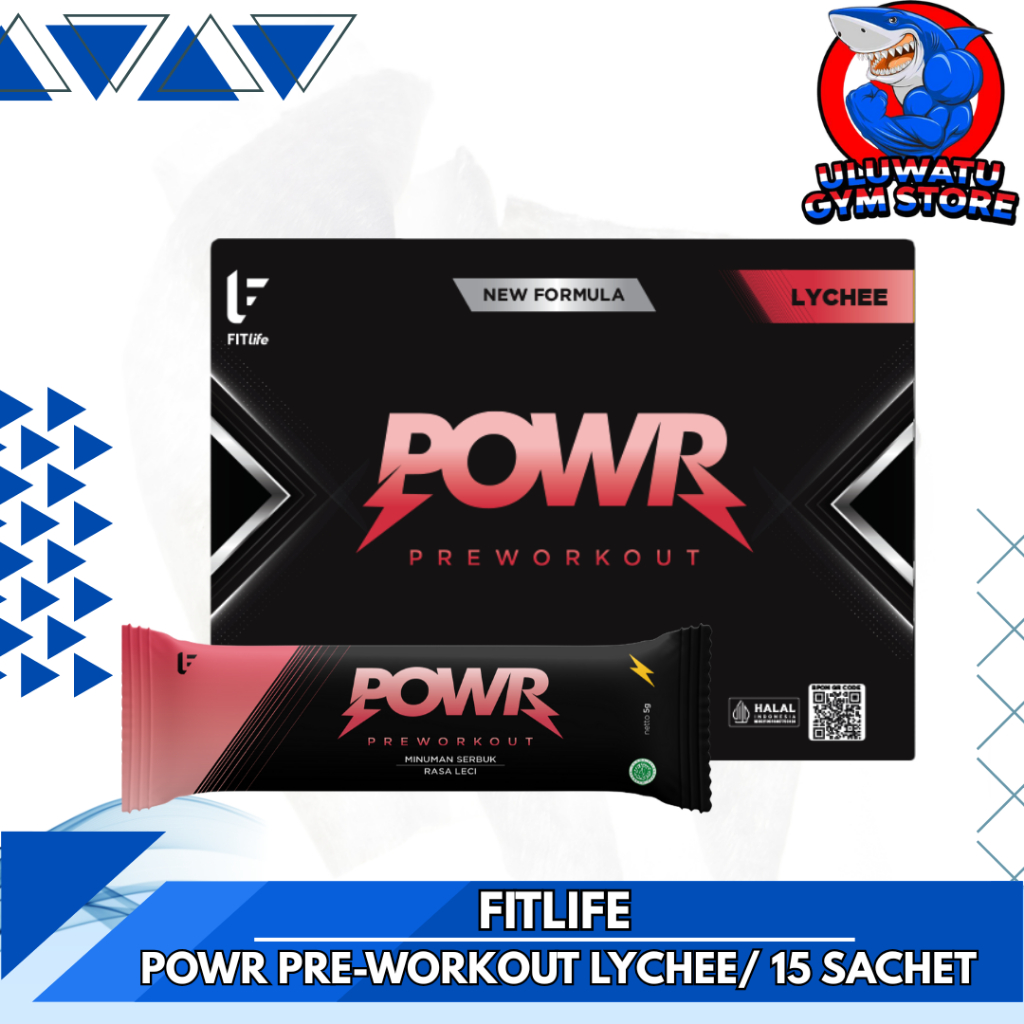 

FITLIFE POWR Preworkout 15 Sachet 1 Box-Lychee