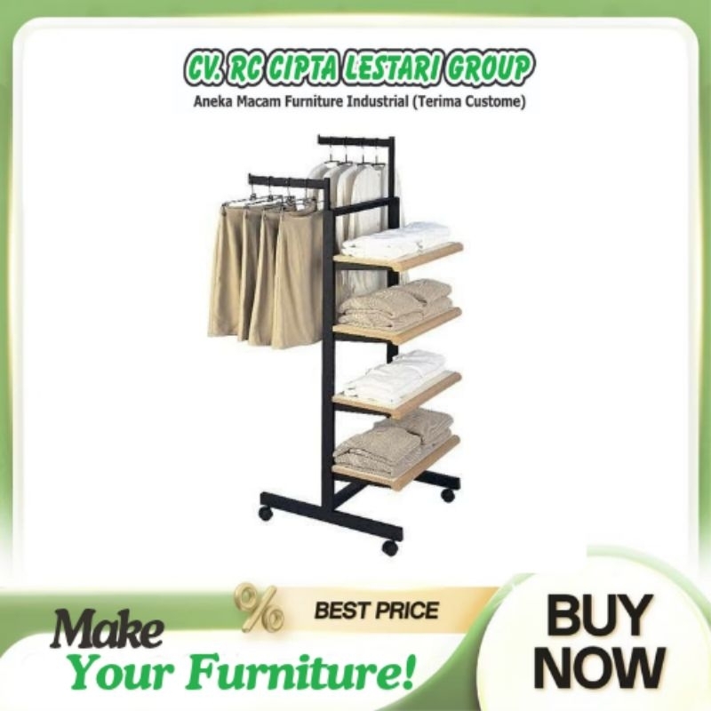 Hanger Gantungan Display Baju | Display Baju Distro