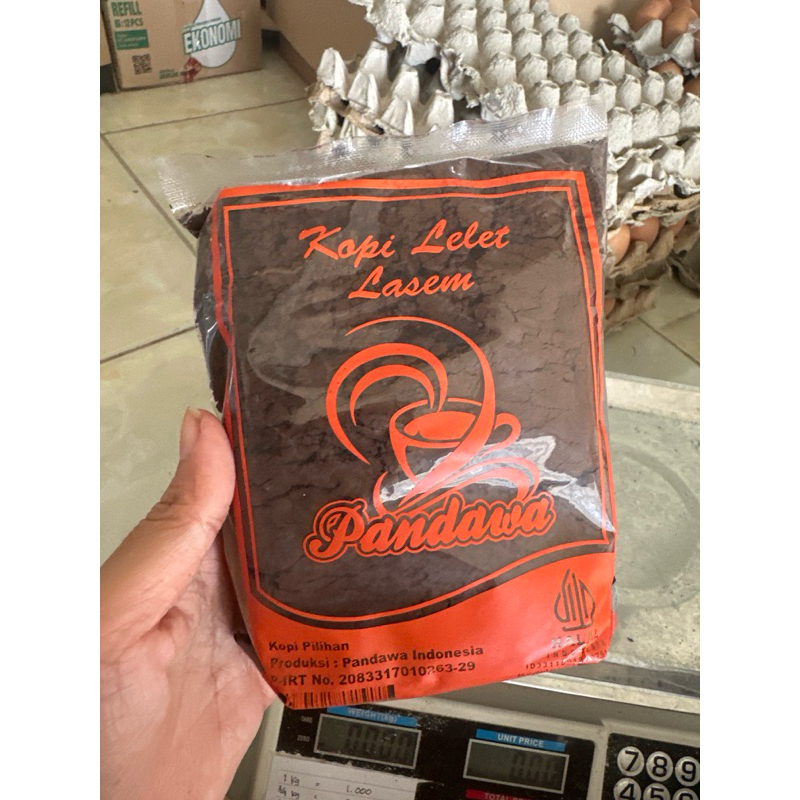 

Kopi lelet lasem cap pandawa berat 225gram