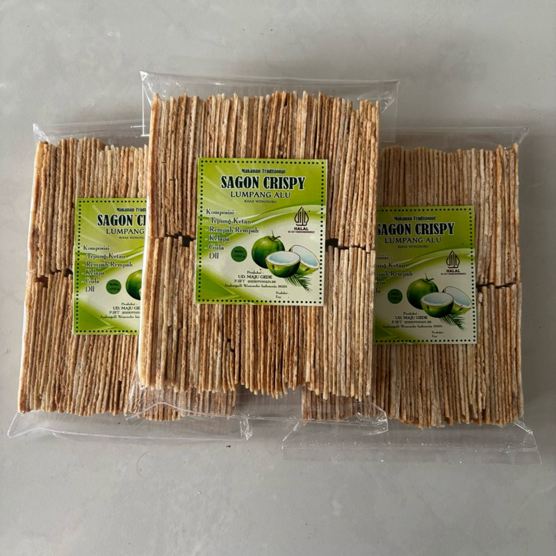 

Sagon Crispy Merk Lumpang Alu 250Gr Khas Wonosobo Dieng