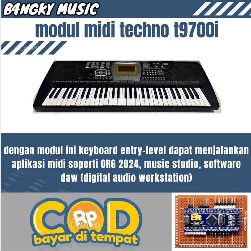 MODUL MIDI TECHNO T9700i G1, G2, G3